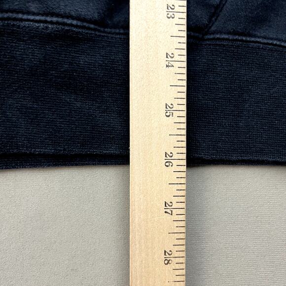 Nike Hoodie Sweatshirt Mens Large Black Pullover Swoosh Logo Sportswear Athletic - Picture 9 of 10